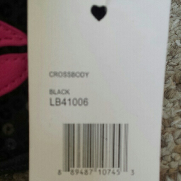 *HP* NWT Black Sequined Crossbody Bag - Picture 3 of 3